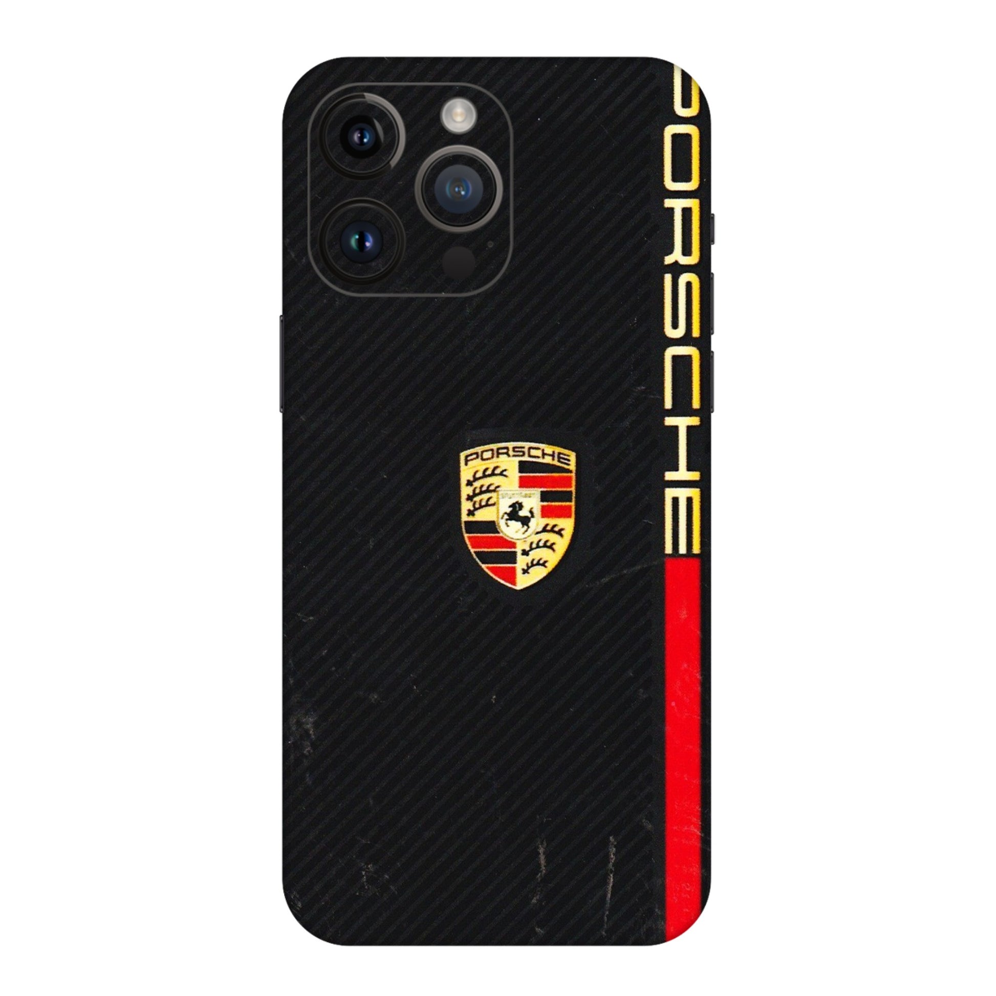 Apple iPhone Skins (All Models) - Premium Porsche - 3D Embossed Finish (L-225) iPhone 14 Pro Max