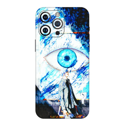 Apple iPhone Skins (All Models) - Gojo Satoru evil eye - 3D Embossed Finish (L-239) iPhone 14 Pro Max