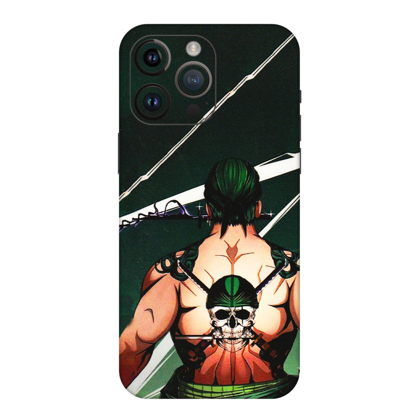 Apple iPhone Skins (All Models) - Zoro Anime - 3D Embossed Finish (L-23) iPhone 14 Pro Max