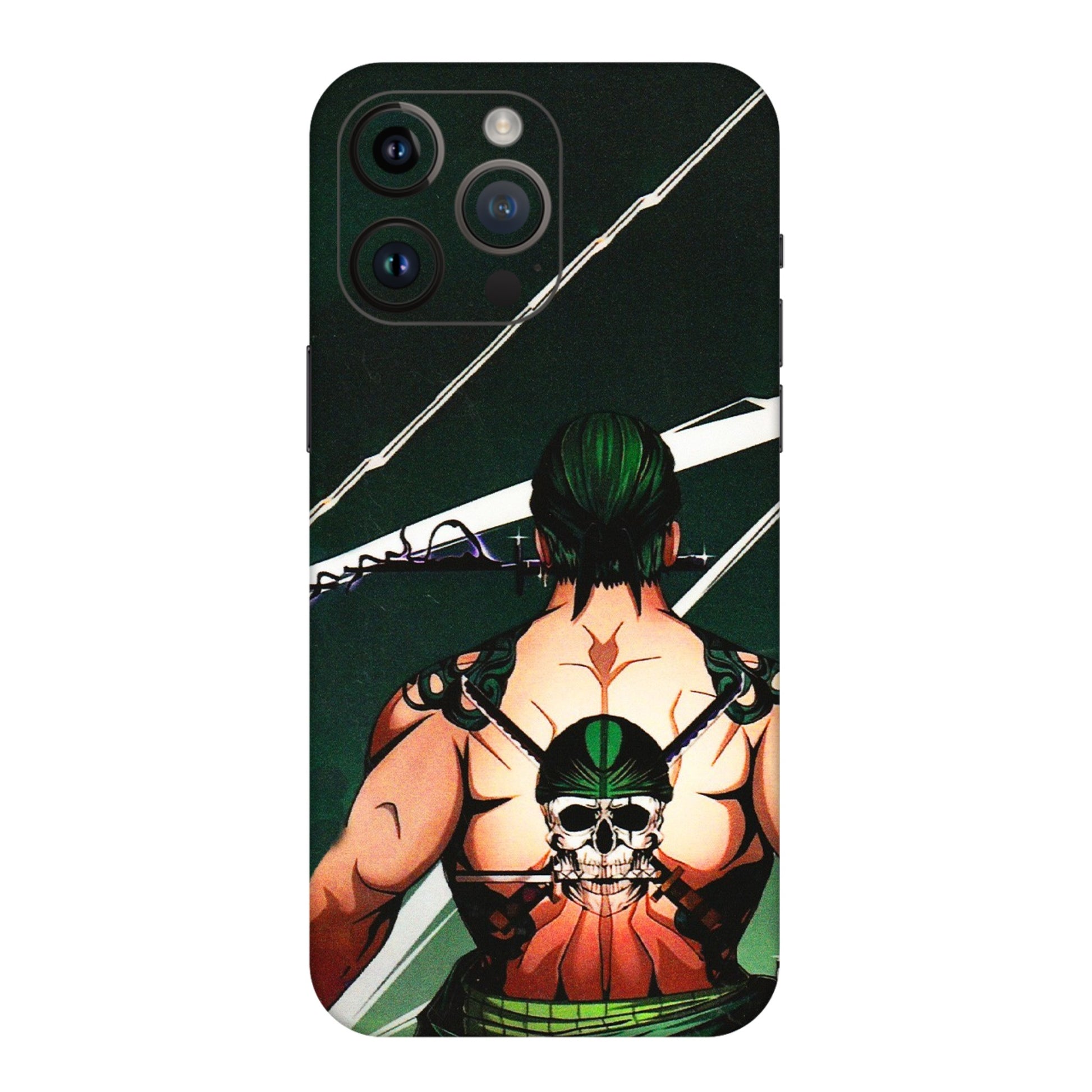 Apple iPhone Skins (All Models) - Zoro Anime - 3D Embossed Finish (L-23) iPhone 14 Pro Max
