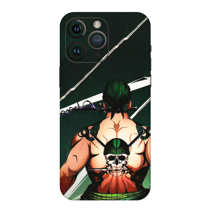Apple iPhone Skins (All Models) - Zoro Anime - 3D Embossed Finish (L-23) iPhone 14 Pro Max