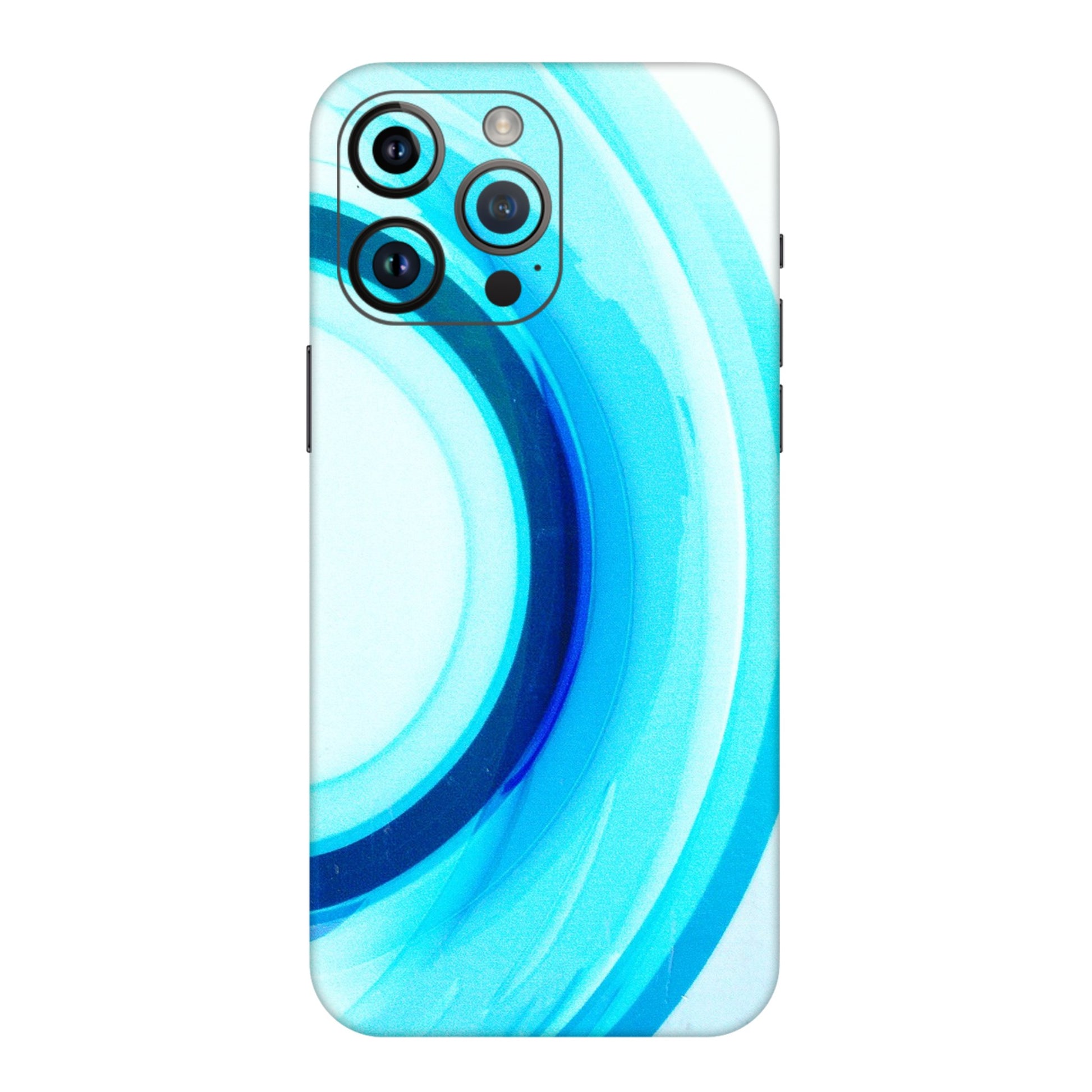 Apple iPhone Skins (All Models) - The Blue Curve - 3D Embossed Finish (L-244) iPhone 14 Pro Max