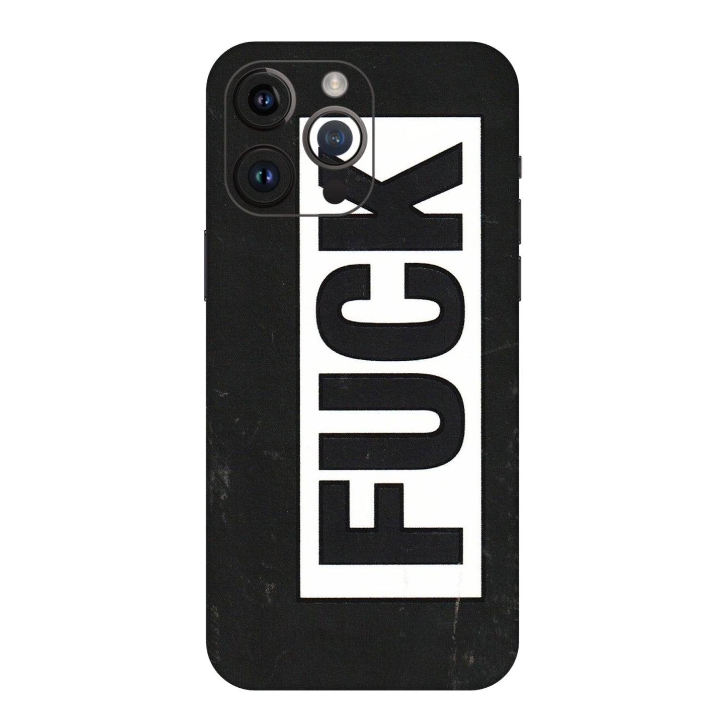 Apple iPhone Skins (All Models) - The F Word - 3D Embossed Finish (L-255) iPhone 14 Pro Max