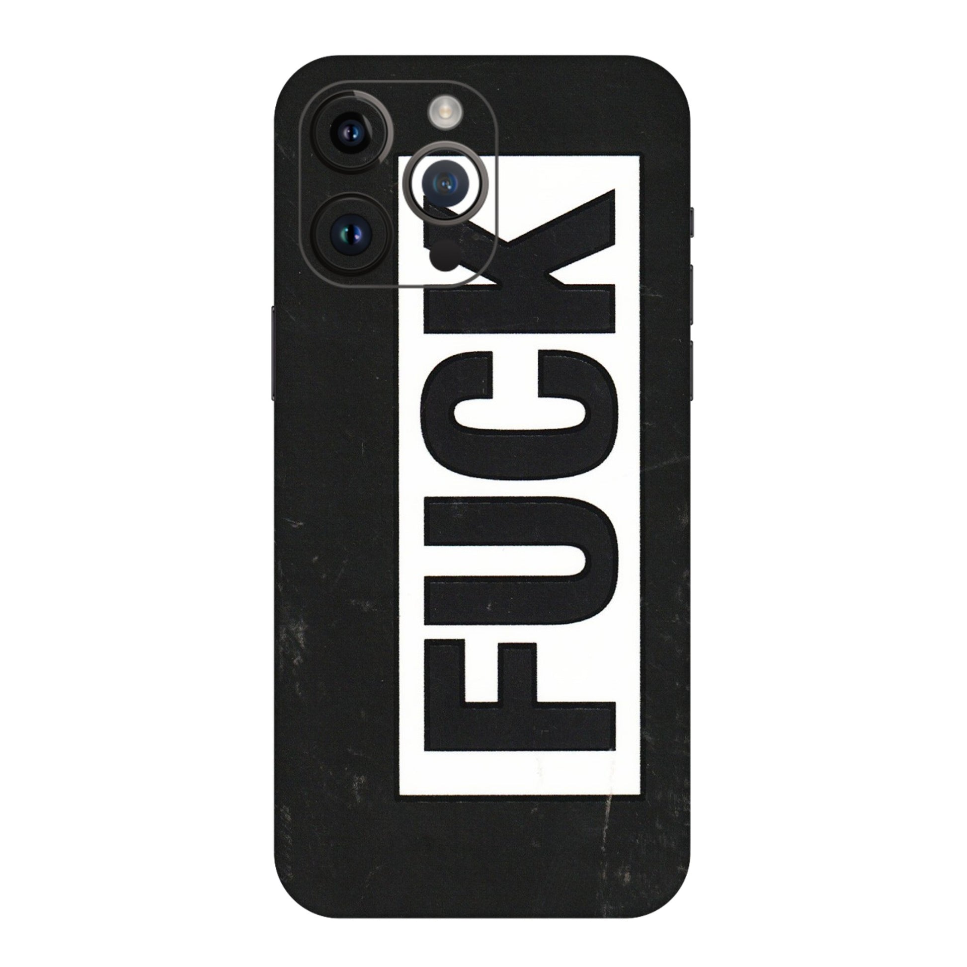 Apple iPhone Skins (All Models) - The F Word - 3D Embossed Finish (L-255) iPhone 14 Pro Max
