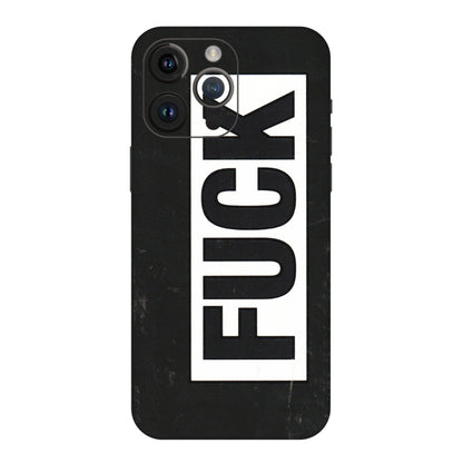Apple iPhone Skins (All Models) - The F Word - 3D Embossed Finish (L-255) iPhone 14 Pro Max
