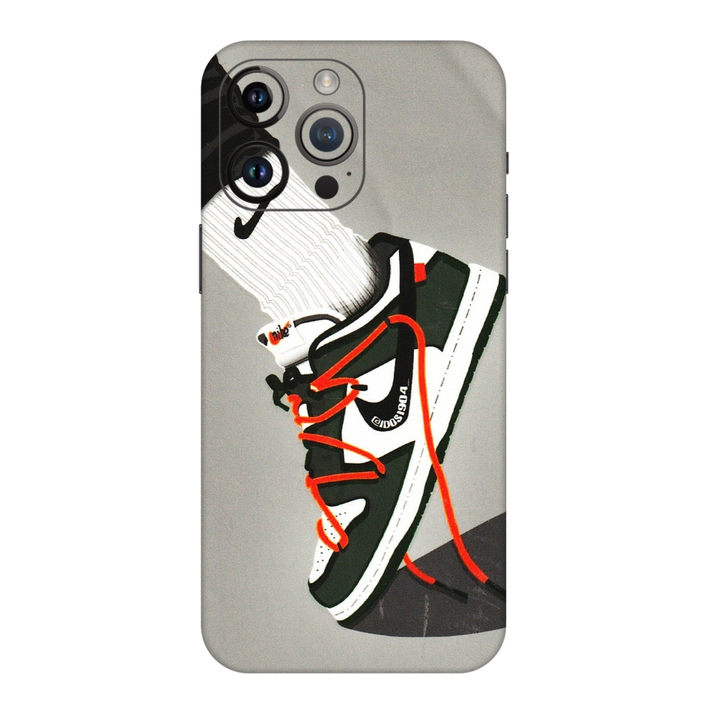 Apple iPhone Skins (All Models) - New Grey Sneaker - 3D Embossed Finish (L-261) iPhone 14 Pro Max