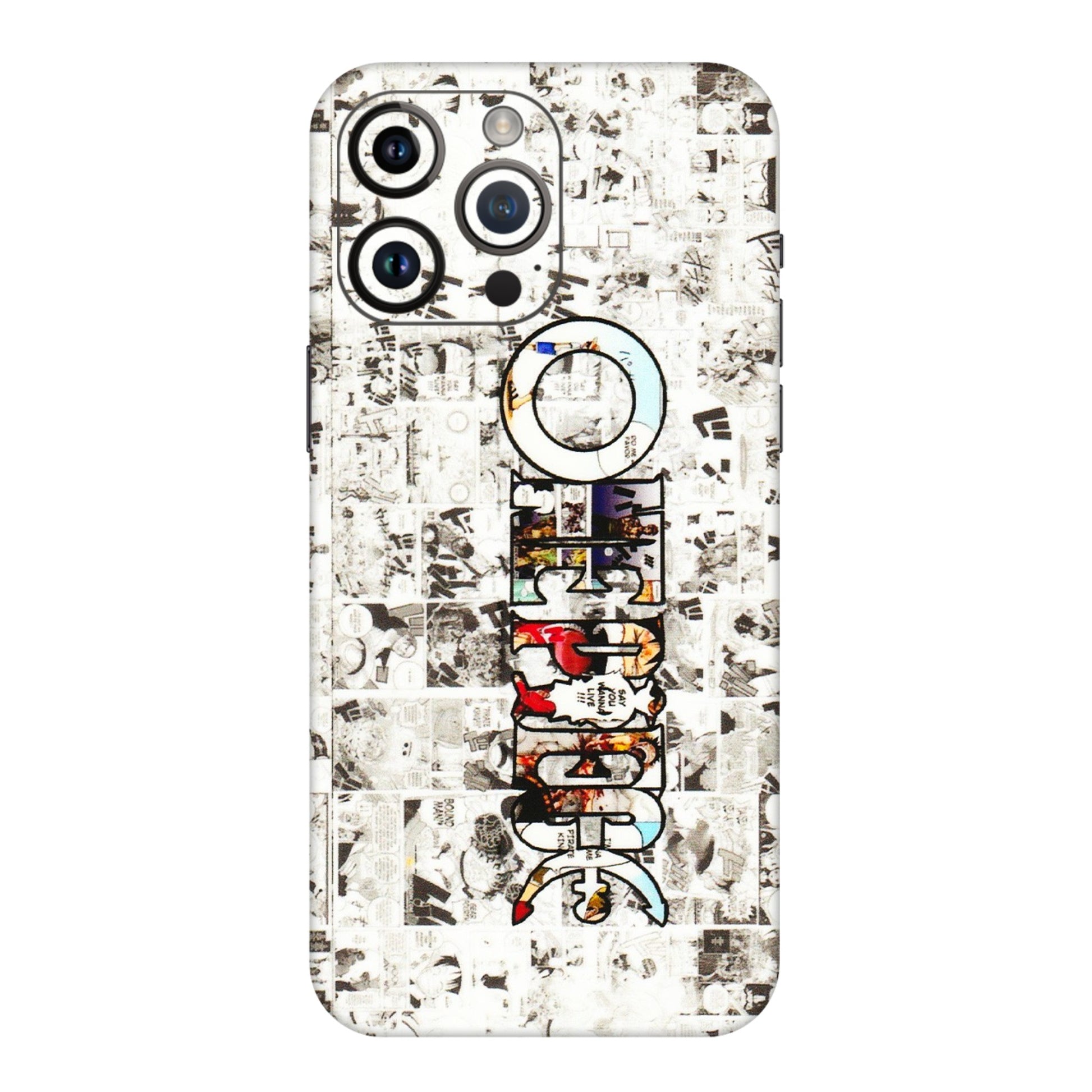 Apple iPhone Skins (All Models) - One Piece Manga - 3D Embossed Finish (L-26) iPhone 14 Pro Max