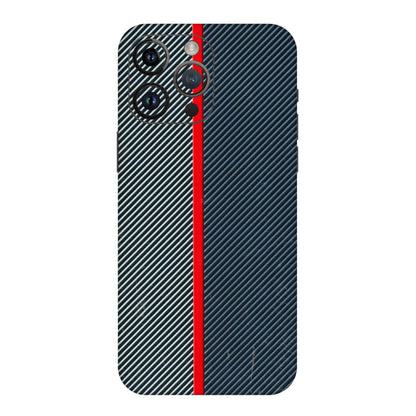 Apple iPhone Skins (All Models) - Blue Sober Lines - 3D Embossed Finish (L-305) iPhone 14 Pro Max