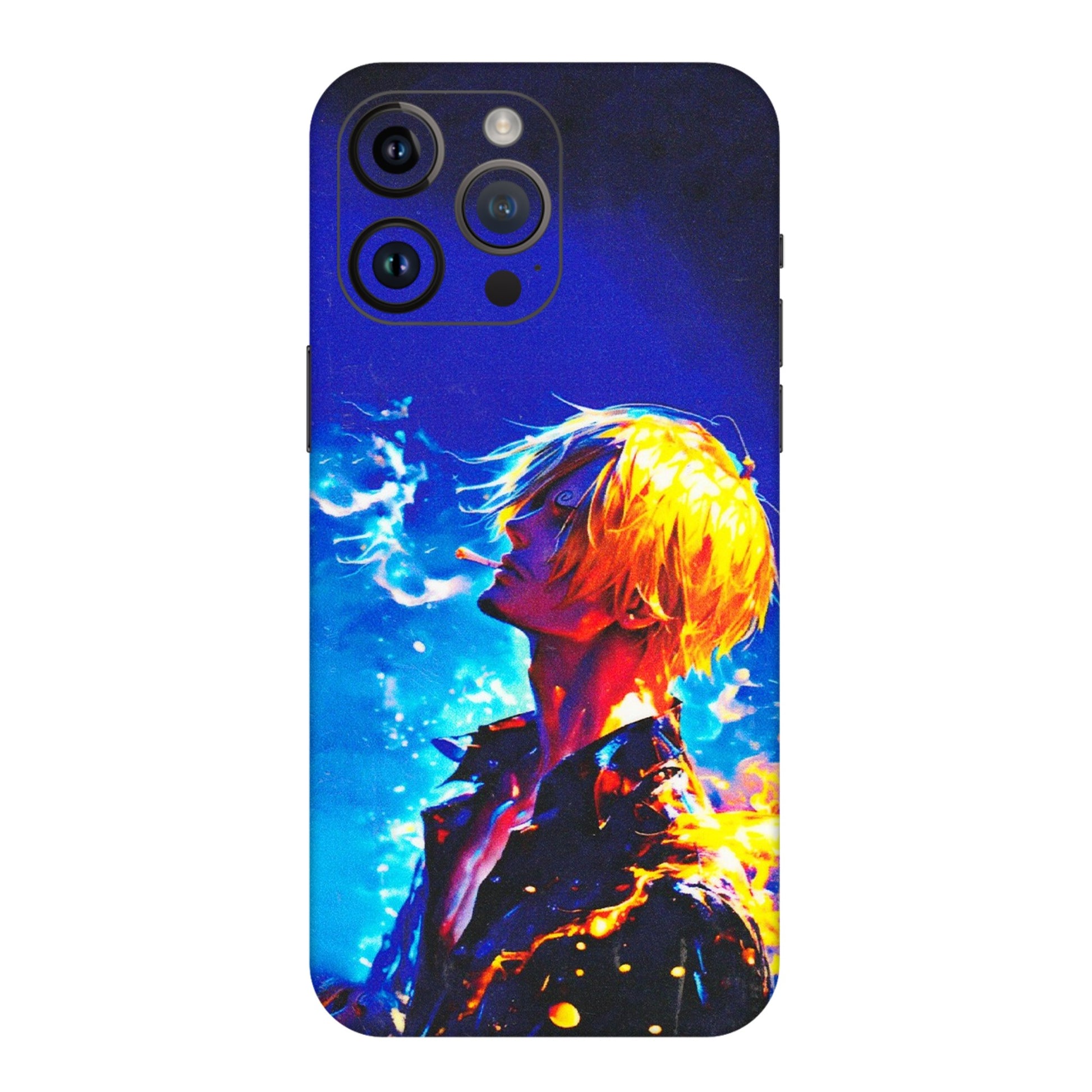 Apple iPhone Skins (All Models) - Sanji Vinsmoke One Piece - 3D Embossed Finish (L-319) iPhone 14 Pro Max