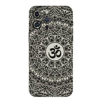 Apple iPhone Skins (All Models) - Aum Elegant Mandala - 3D Embossed Finish (L-62) iPhone 14 Pro Max