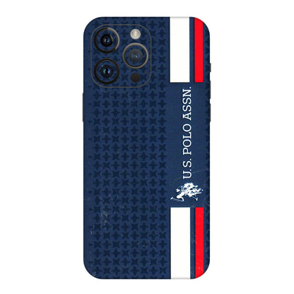Apple iPhone Skins (All Models) - US POLO Designer Brand - 3D Embossed Finish (L-65) iPhone 14 Pro Max