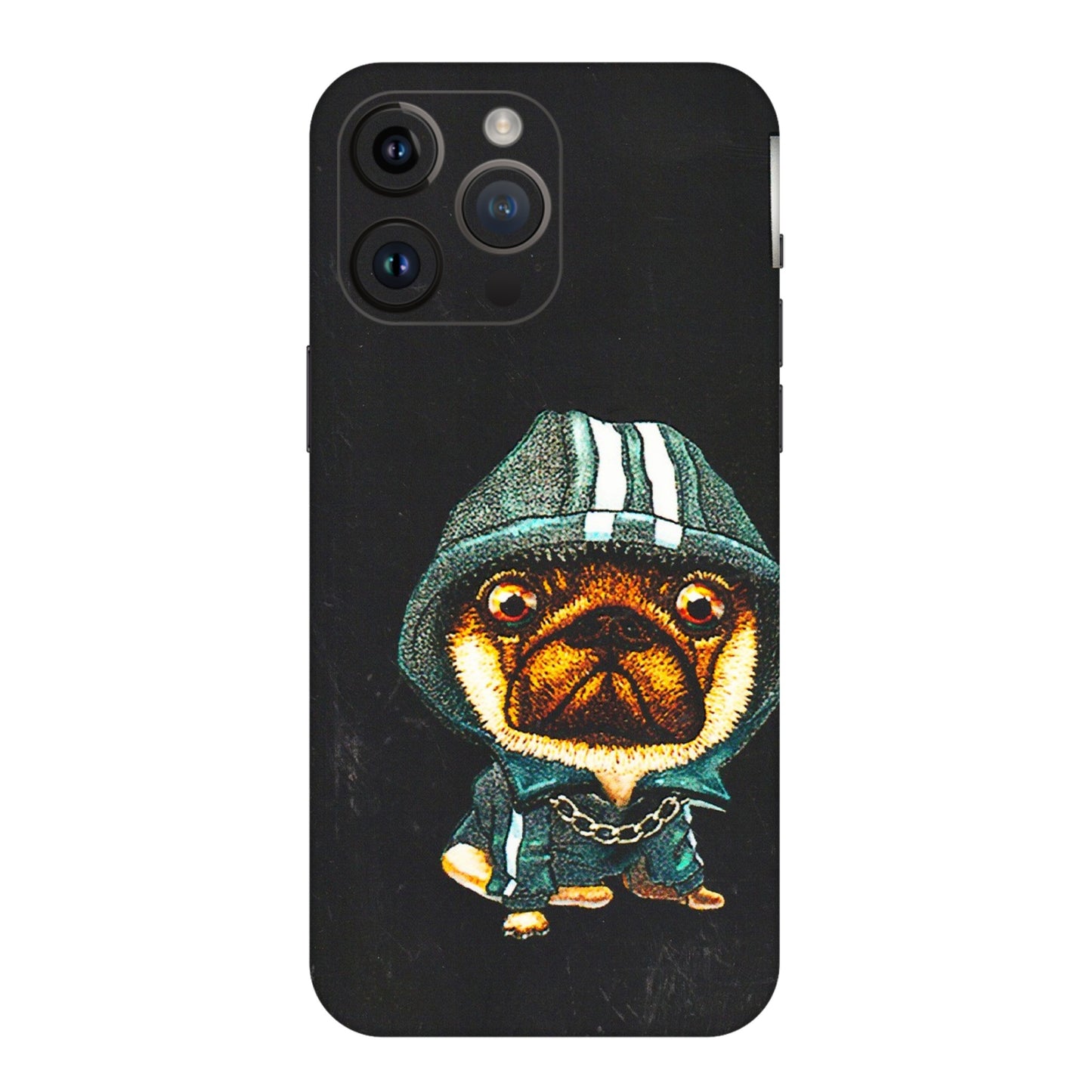 Apple iPhone Skins (All Models) - Puppy N Hoodie - 3D Embossed Finish (L-90) iPhone 14 Pro Max
