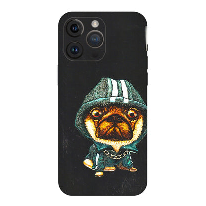 Apple iPhone Skins (All Models) - Puppy N Hoodie - 3D Embossed Finish (L-90) iPhone 14 Pro Max