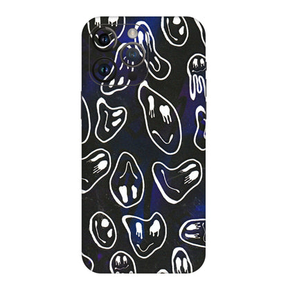 Apple iPhone Skins (All Models) - Distorted Smileys - 3D Embossed Finish (L-92) iPhone 14 Pro Max