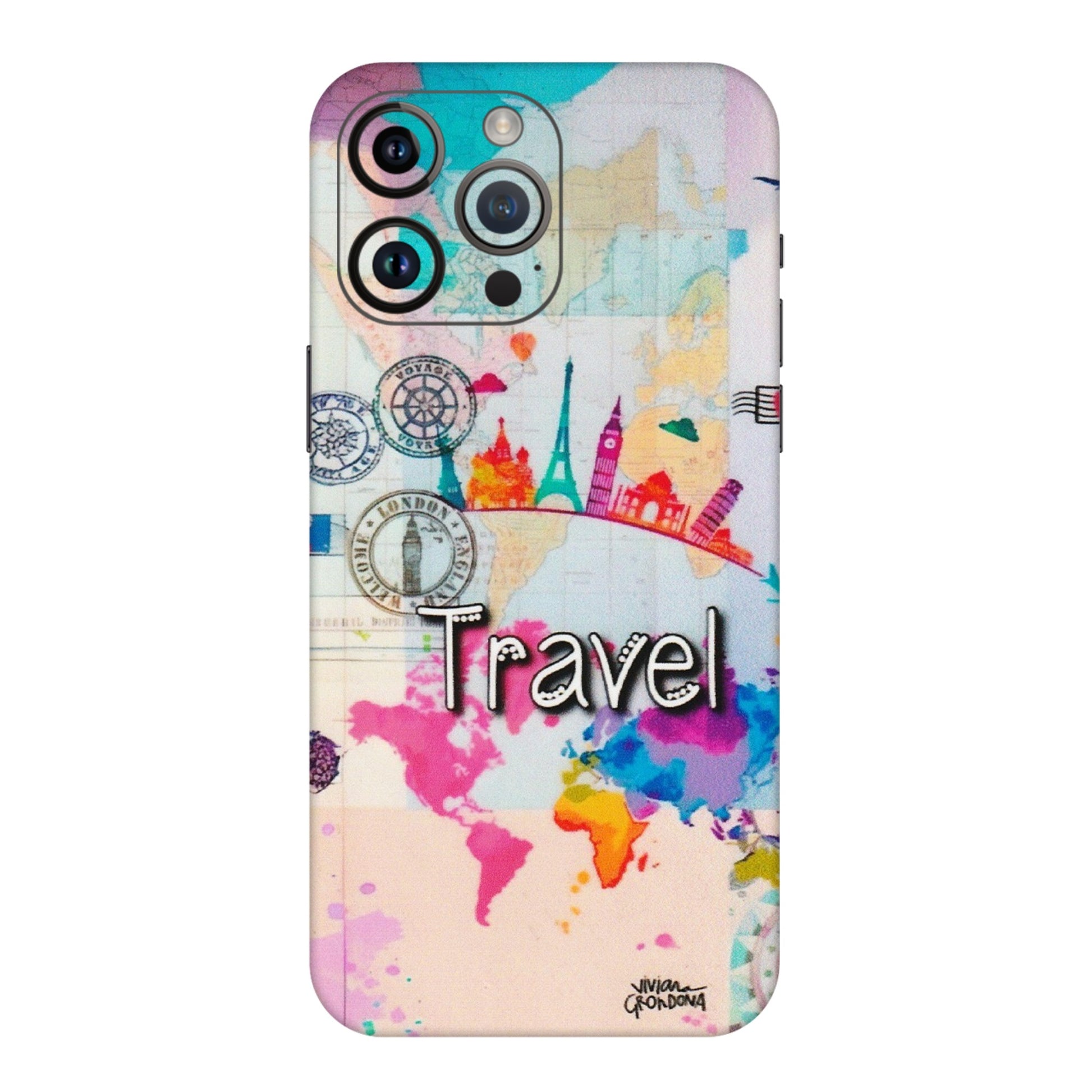 Apple iPhone Skins (All Models) - Travel The Wonders - Matte Finish (M-108) iPhone 14 Pro Max