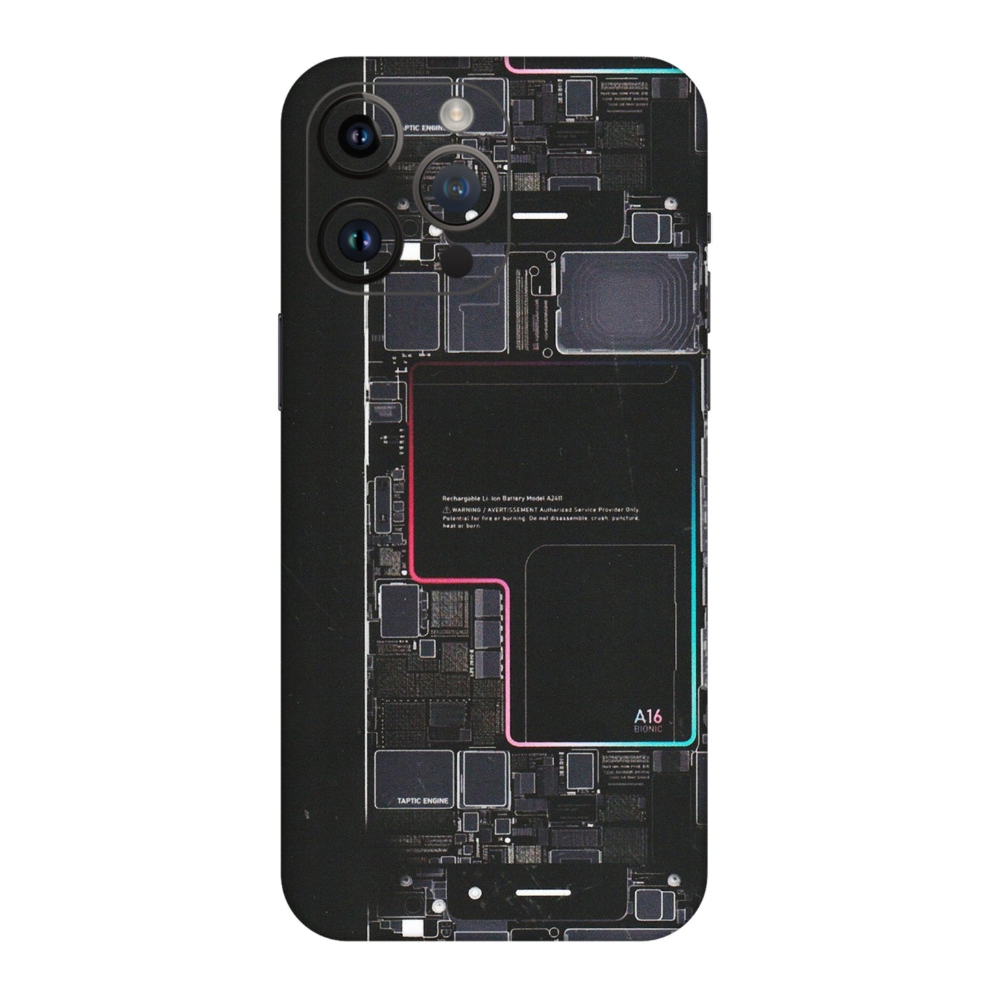 Apple iPhone Skins (All Models) - Motherboard Circuit Layout - Matte Finish (M-117) iPhone 14 Pro Max