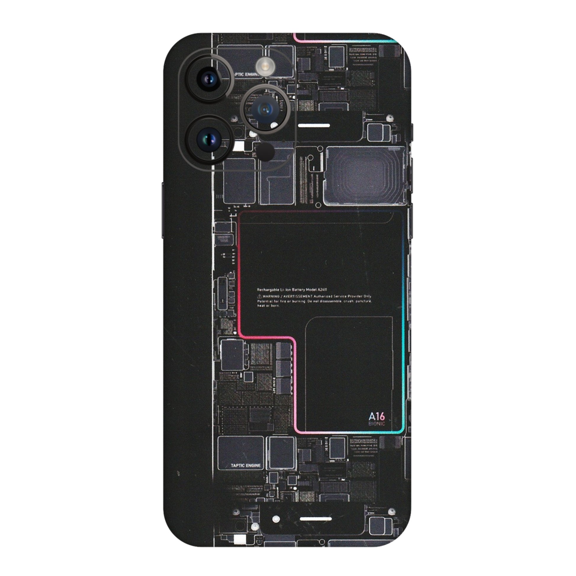 Apple iPhone Skins (All Models) - Motherboard Circuit Layout - Matte Finish (M-117) iPhone 14 Pro Max