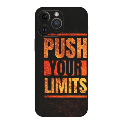 Apple iPhone Skins (All Models) - Push Your Limits - Matte Finish (M-118) iPhone 14 Pro Max