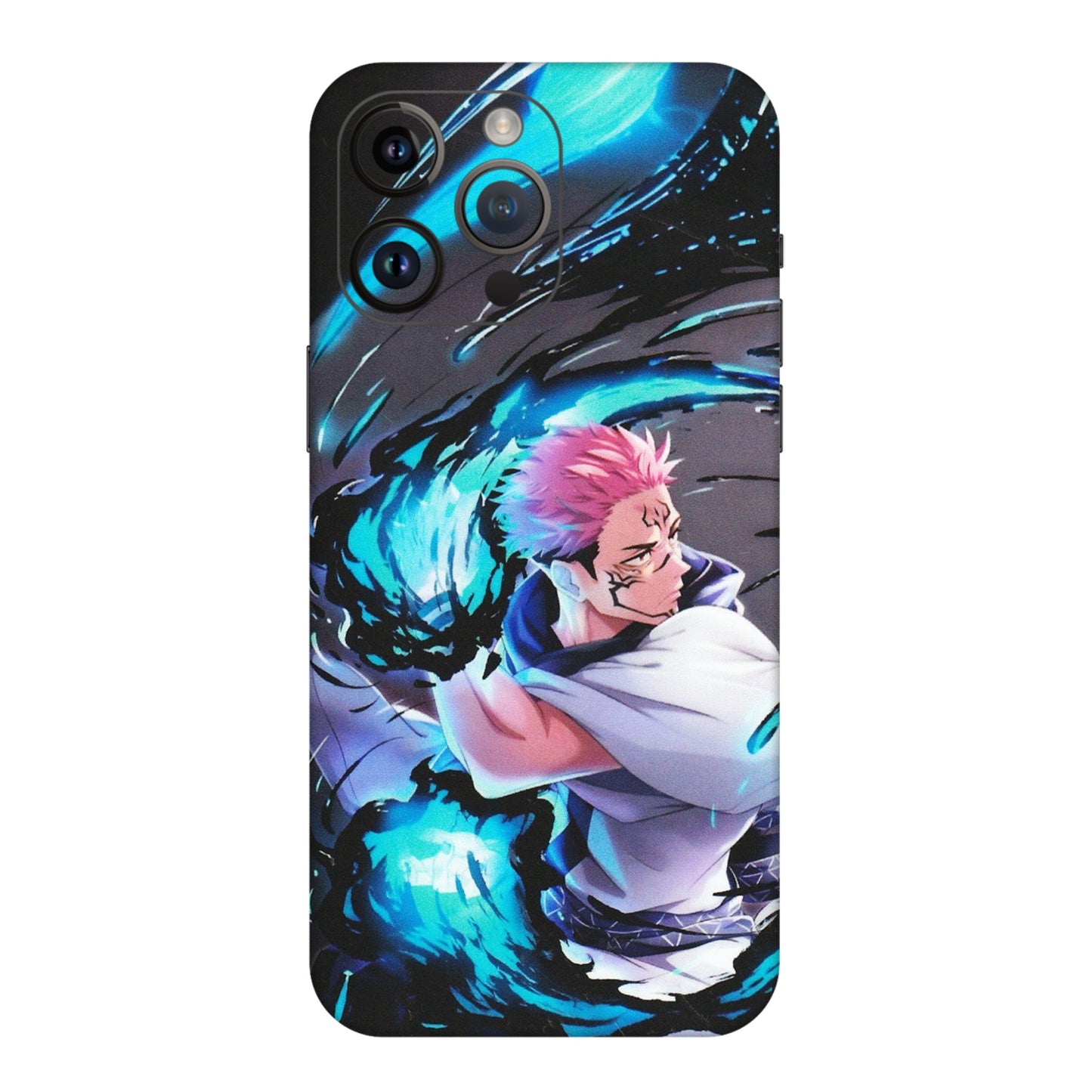 Apple iPhone Skins (All Models) - New Jujutsu Kaisen Grey Blue Anime - Matte Finish (M-127) iPhone 14 Pro Max
