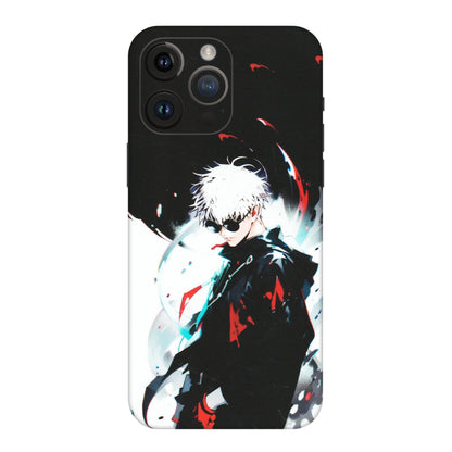 Apple iPhone Skins (All Models) - Gojo Powerful Charater Kaisen Anime - Matte Finish (M-144) iPhone 14 Pro Max