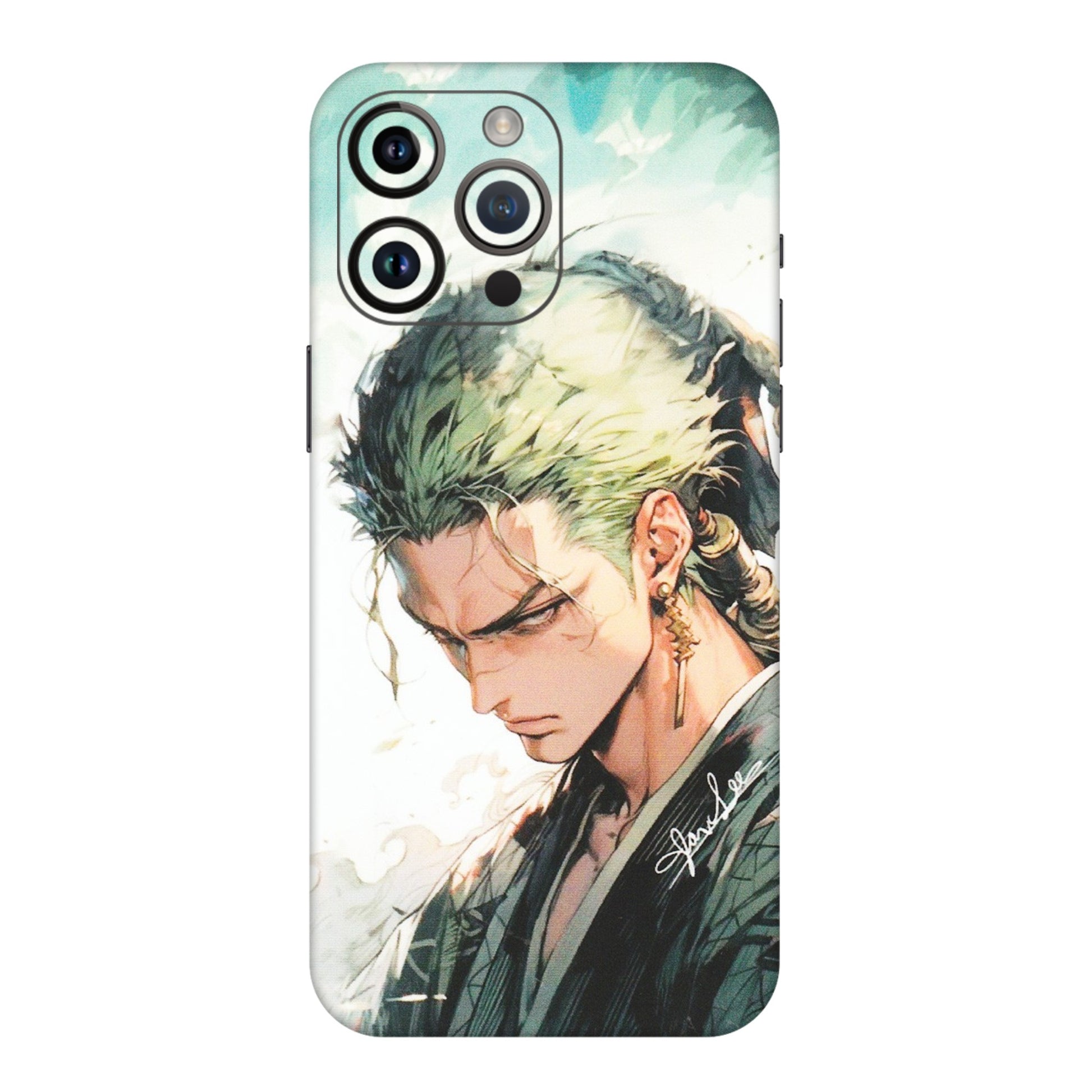 Apple iPhone Skins (All Models) - Pirate Hunter One Piece Anime - Matte Finish (M-157) iPhone 14 Pro Max