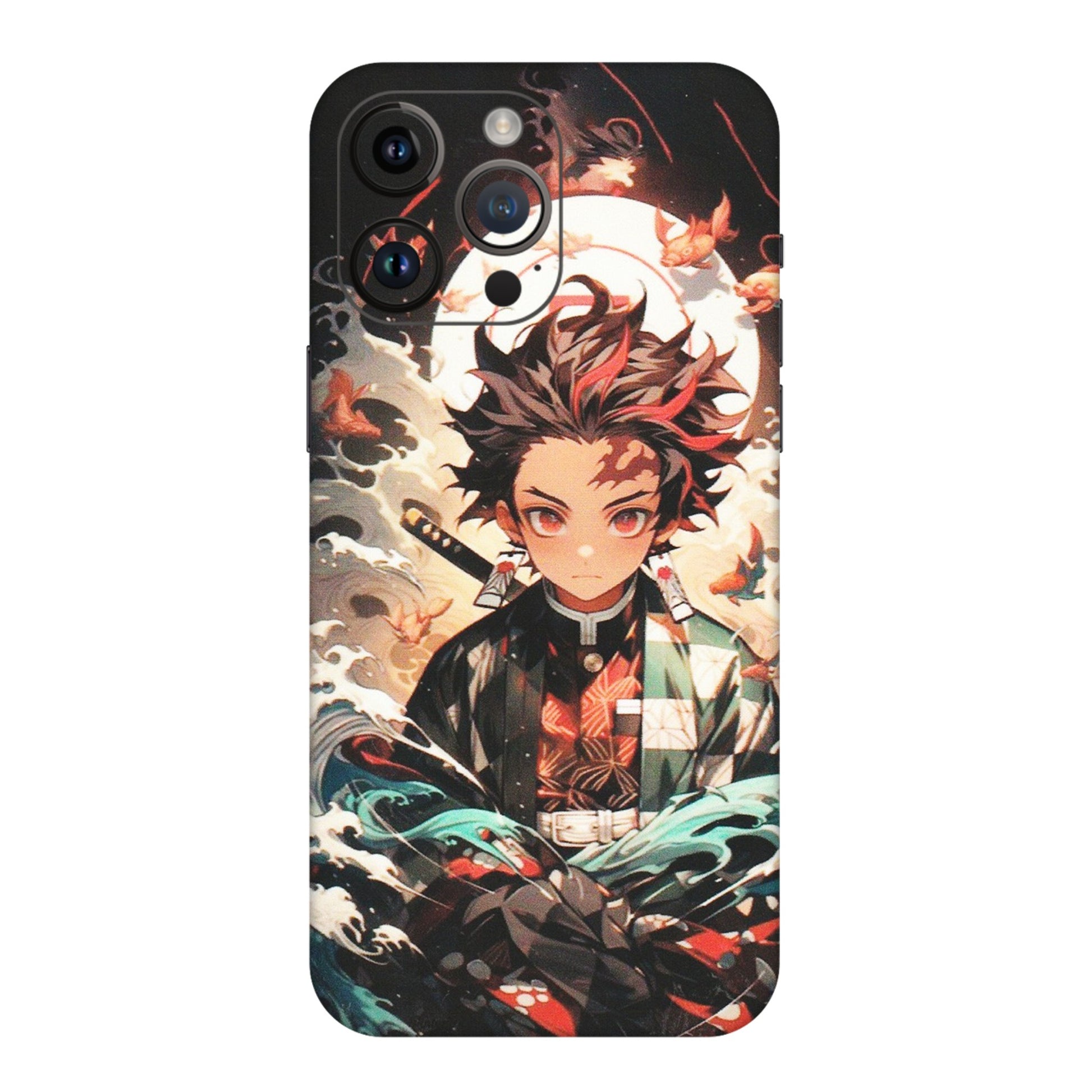 Apple iPhone Skins (All Models) - Tanjiro Demon Slayer Anime - Matte Finish (M-158) iPhone 14 Pro Max