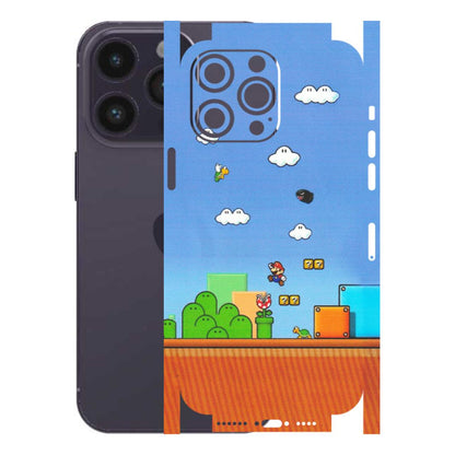 Apple iPhone Skins (All Models) - Mario Game Scene - Matte Finish (M-24) iPhone 14 Pro Max
