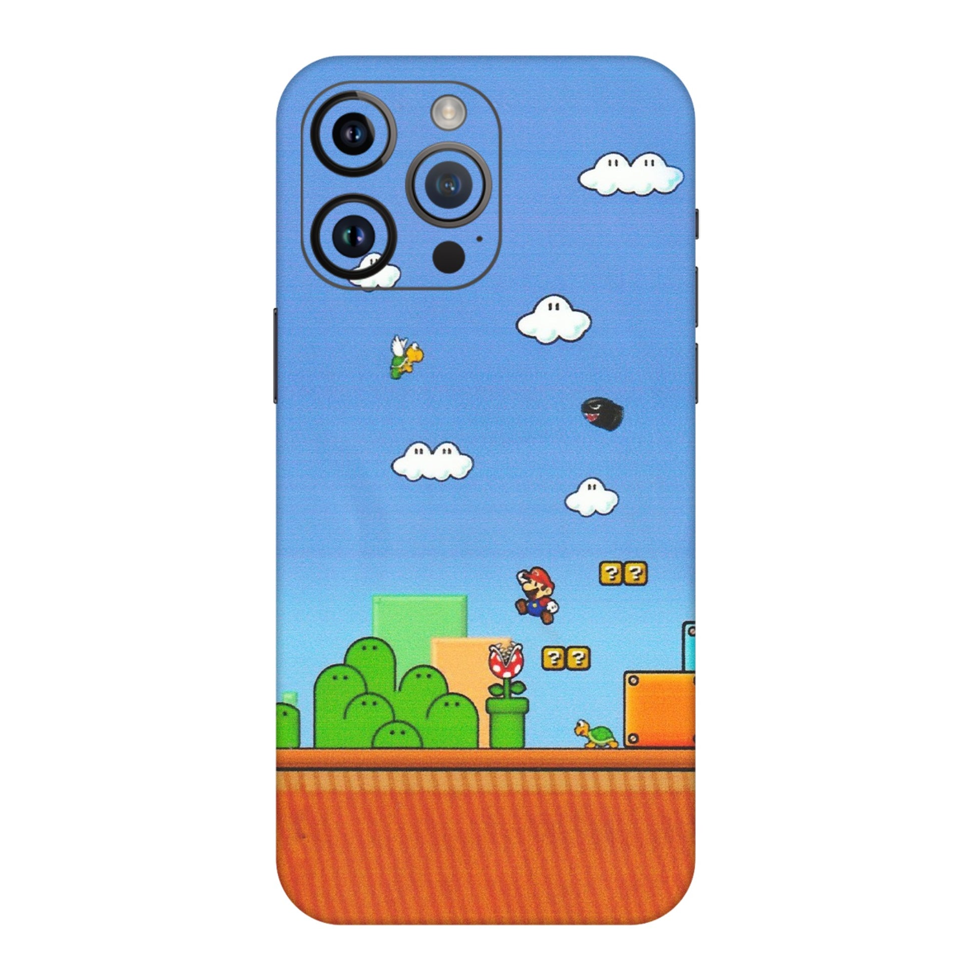 Apple iPhone Skins (All Models) - Mario Game Scene - Matte Finish (M-24) iPhone 14 Pro Max