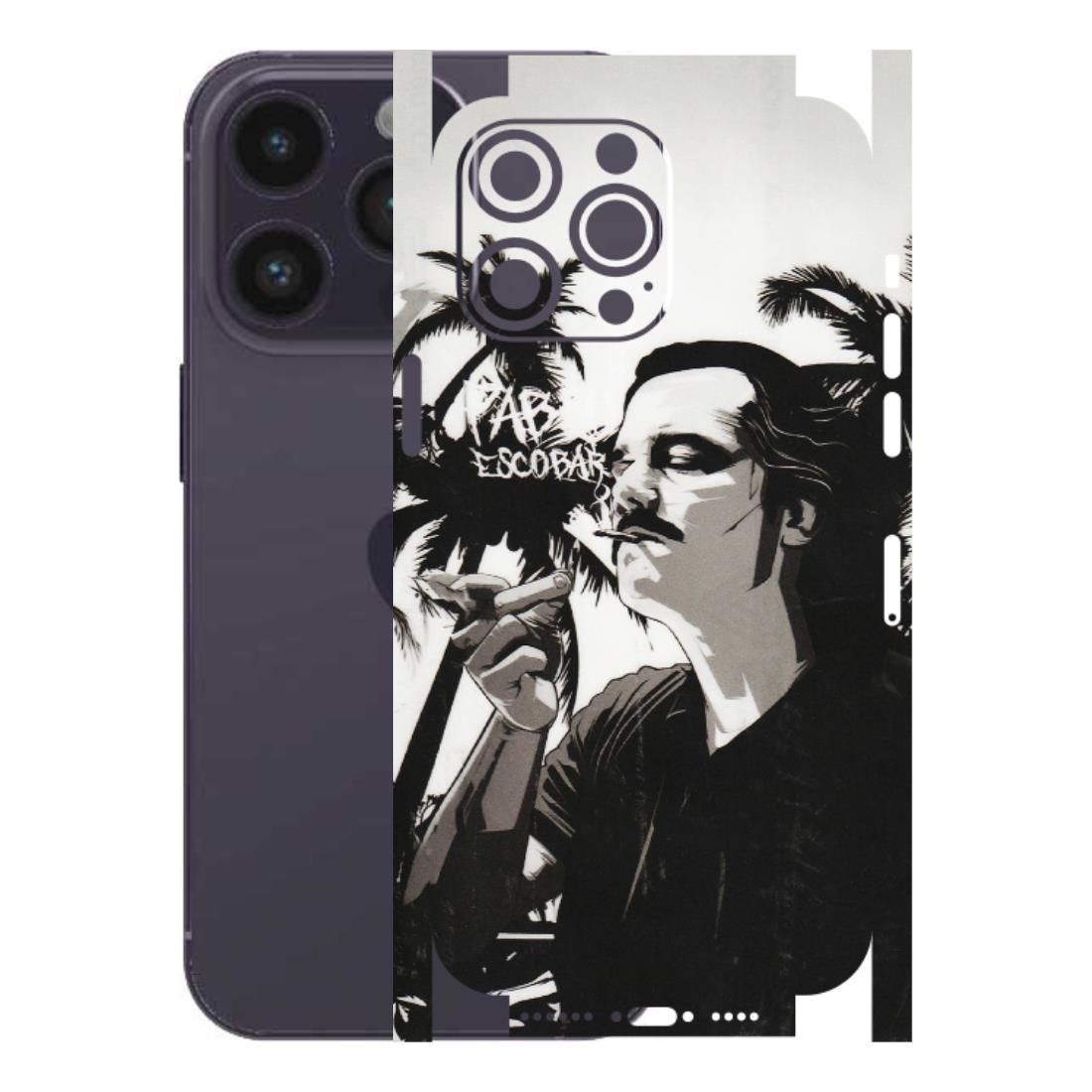 Apple iPhone Skins (All Models) - Pab Escobar - Transparent Finish (T-05) iPhone 14 Pro Max