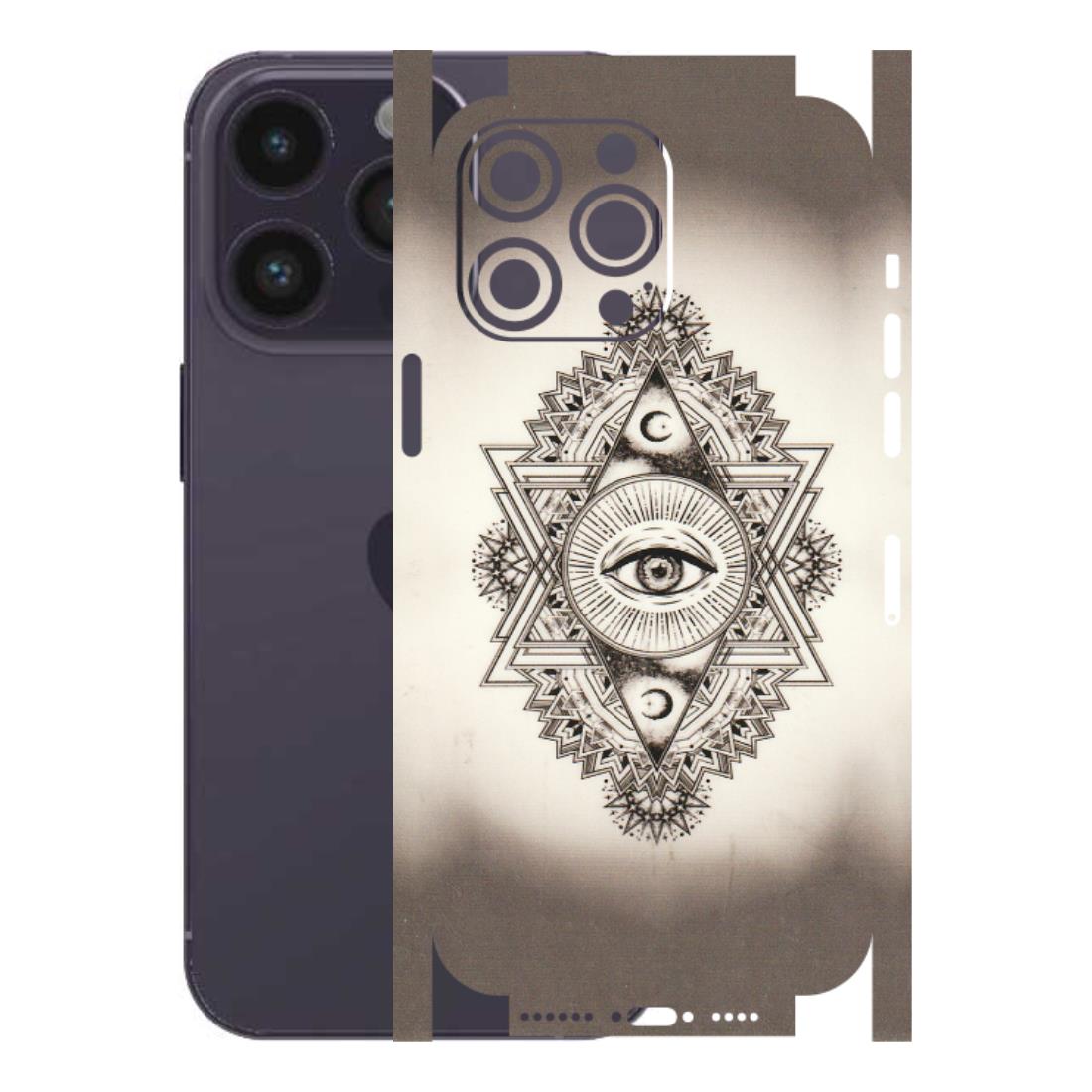 Apple iPhone Skins (All Models) - Illuminati Great Eye - Transparent Finish (T-14) iPhone 14 Pro Max