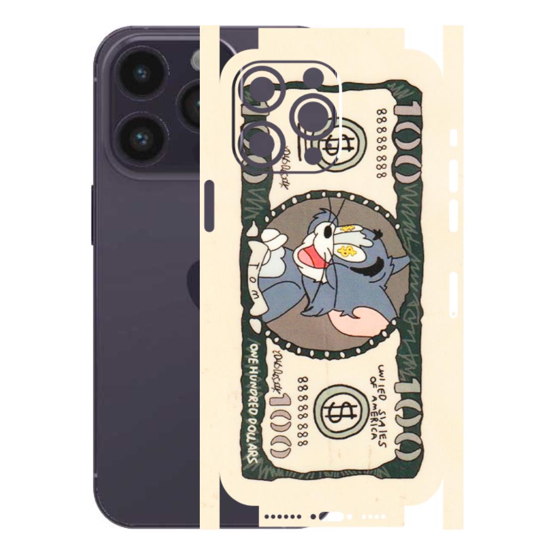 Apple iPhone Skins (All Models) - One Hundred Dollar Tom - Transparent Finish (T-16) iPhone 14 Pro Max