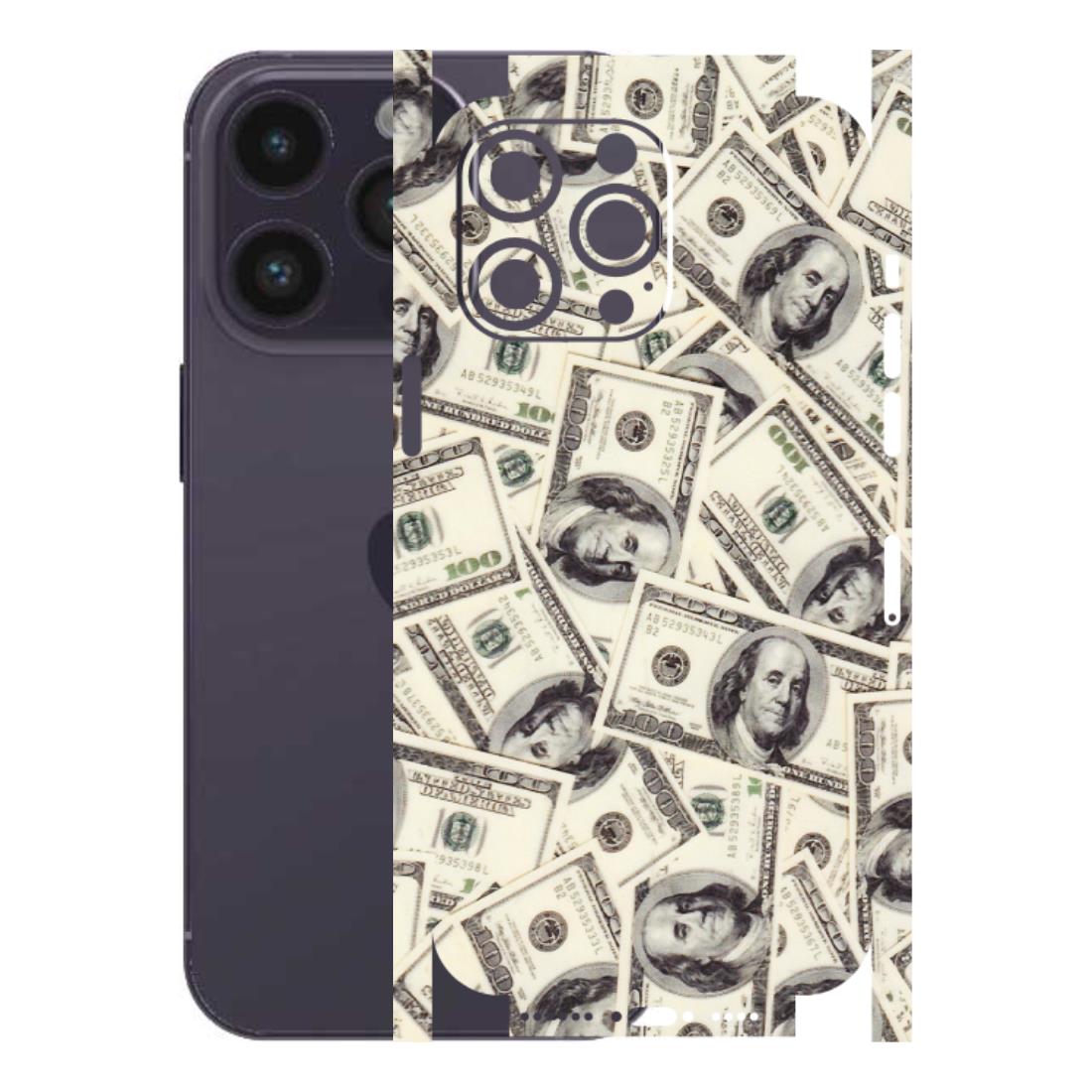 Apple iPhone Skins (All Models) - Dollar Lover - Transparent Finish (T-17) iPhone 14 Pro Max