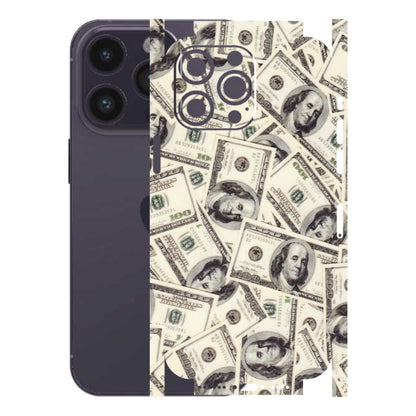 Apple iPhone Skins (All Models) - Dollar Lover - Transparent Finish (T-17) iPhone 14 Pro Max