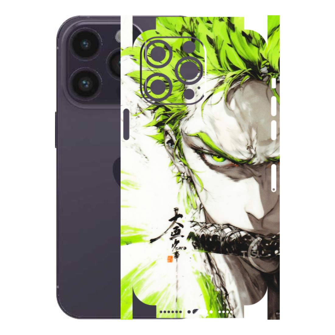 Apple iPhone Skins (All Models) - Roro Taku Anime - Transparent Finish (T-18) iPhone 14 Pro Max