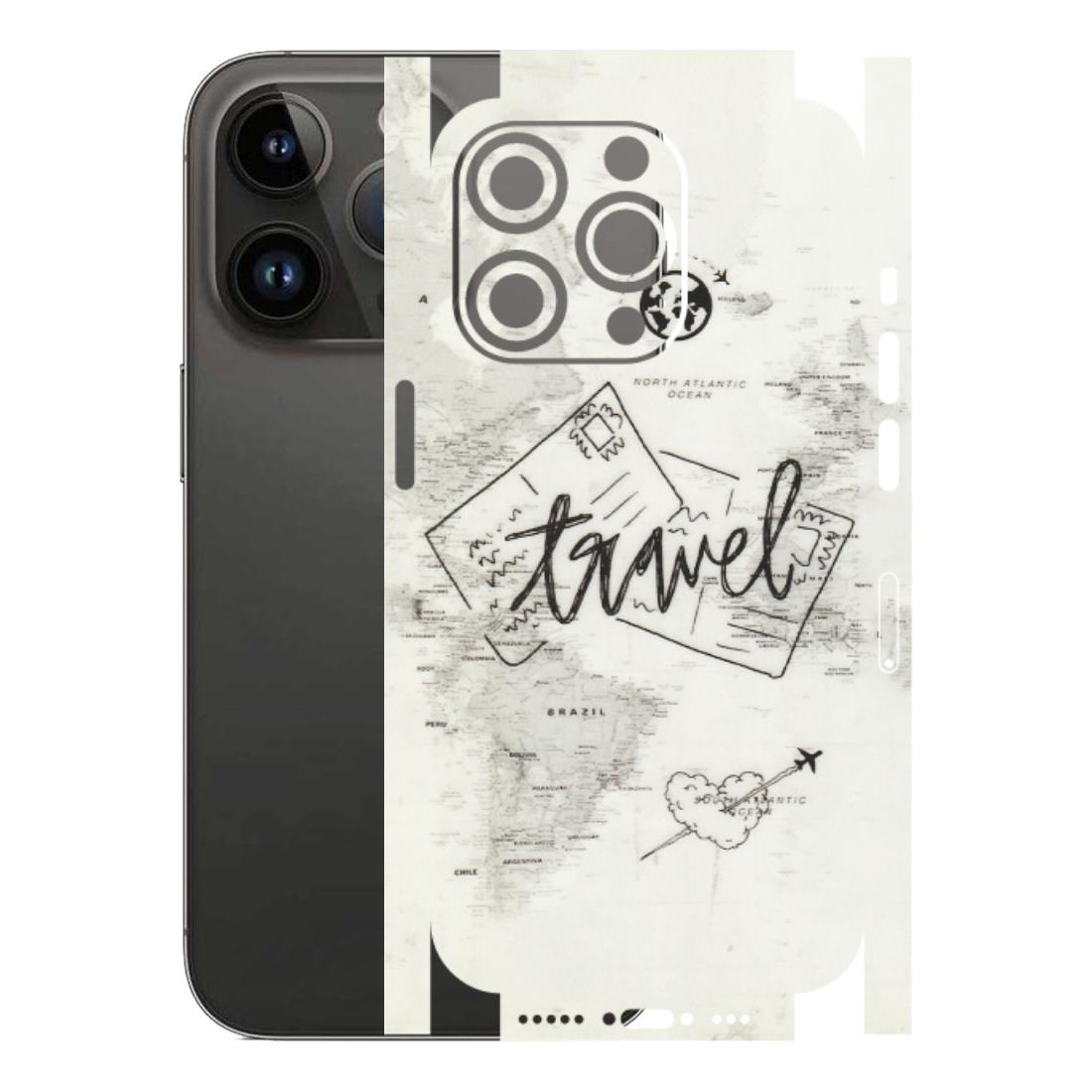 Apple iPhone Skins (All Models) - Travel Ticket - Transparent Finish (T-06) iPhone 14 Pro