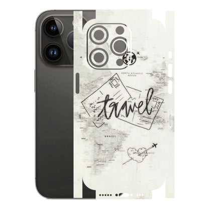 Apple iPhone Skins (All Models) - Travel Ticket - Transparent Finish (T-06) iPhone 14 Pro