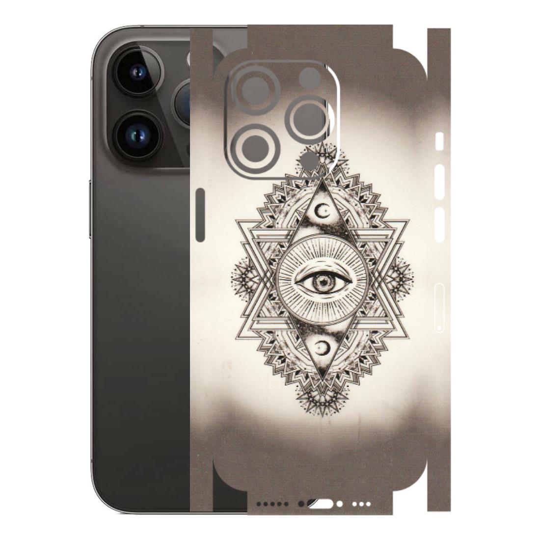 Apple iPhone Skins (All Models) - Illuminati Great Eye - Transparent Finish (T-14) iPhone 14 Pro