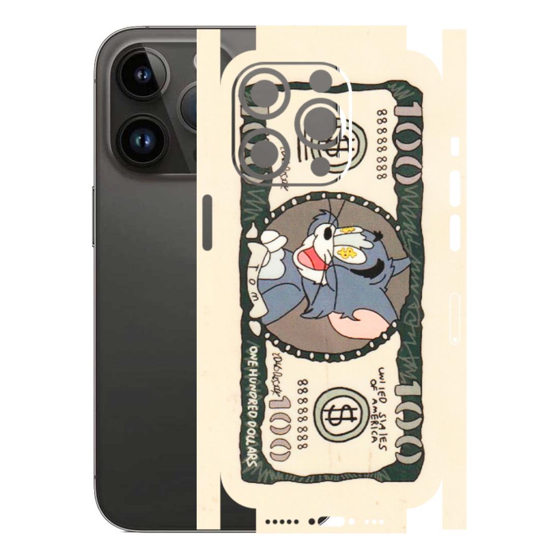 Apple iPhone Skins (All Models) - One Hundred Dollar Tom - Transparent Finish (T-16) iPhone 14 Pro