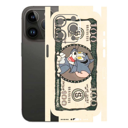 Apple iPhone Skins (All Models) - One Hundred Dollar Tom - Transparent Finish (T-16) iPhone 14 Pro