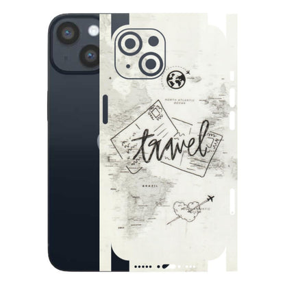 Apple iPhone Skins (All Models) - Travel Ticket - Transparent Finish (T-06) iPhone 14