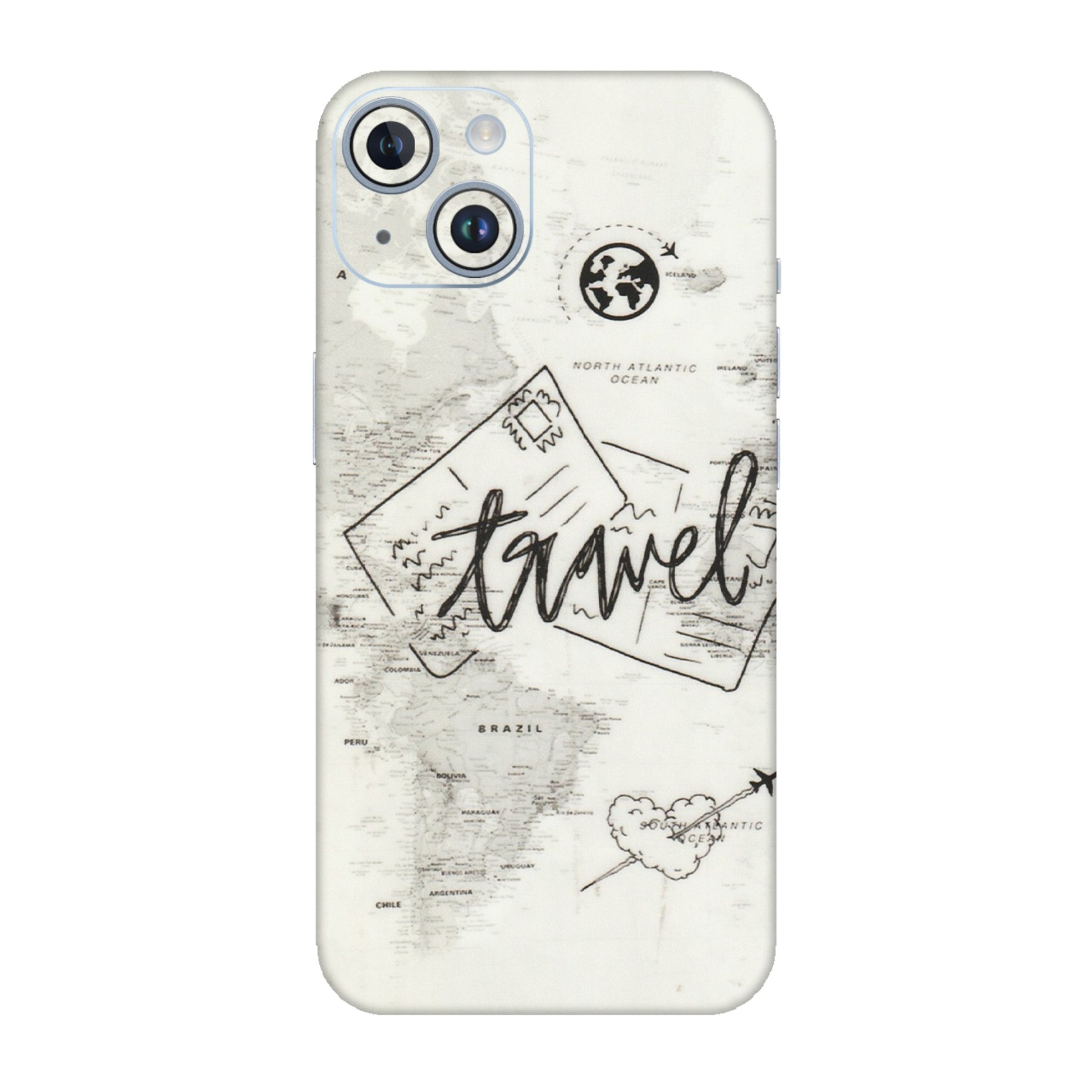Apple iPhone Skins (All Models) - Travel Ticket - Transparent Finish (T-06) iPhone 14