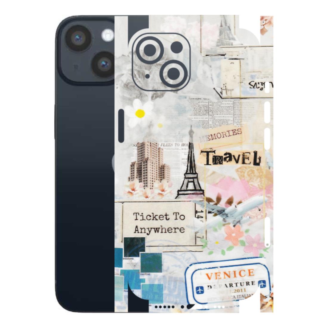 Apple iPhone Skins (All Models) - Travel Memories - Transparent Finish (T-09) iPhone 14