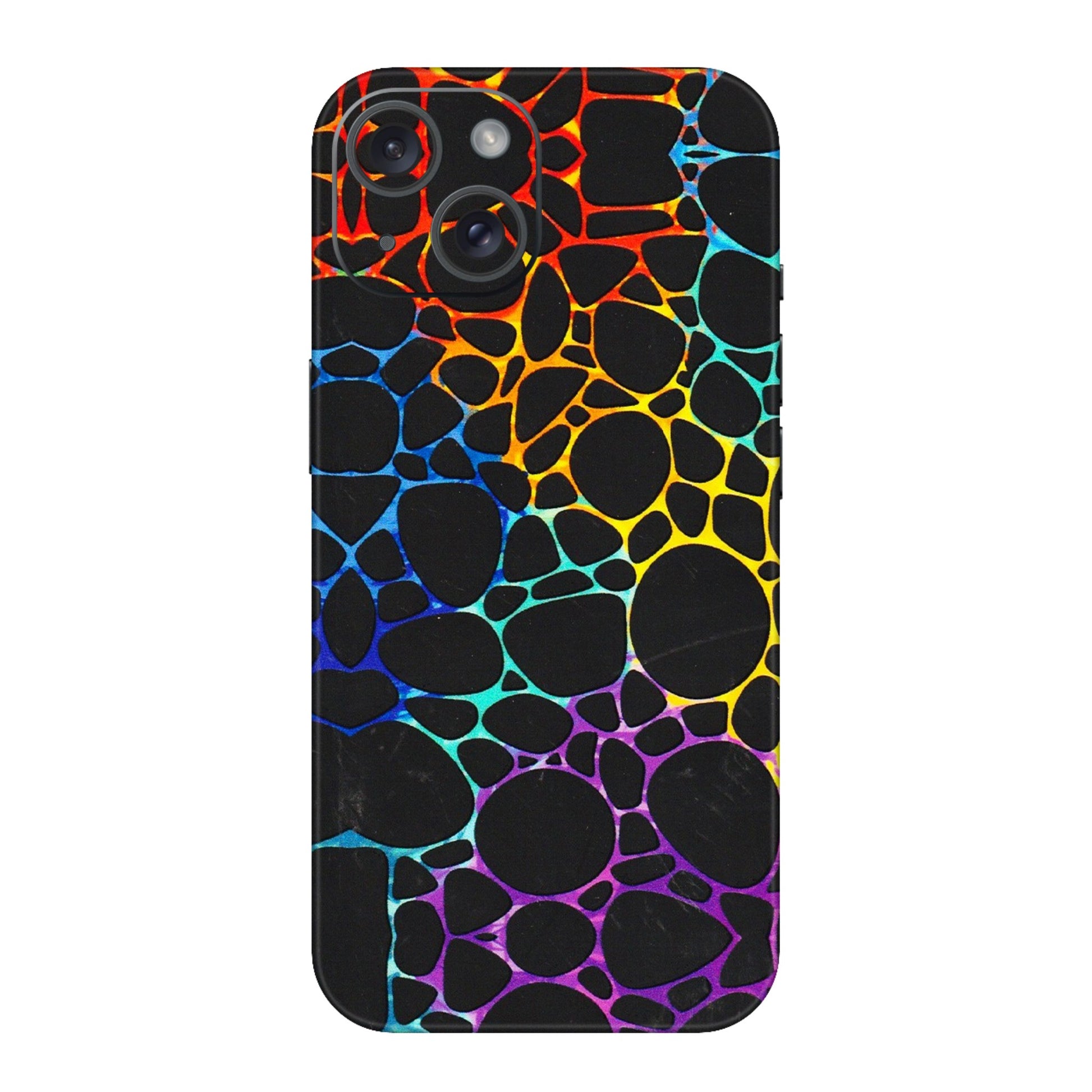 Apple iPhone Skins (All Models) - Abstract Art MultiColour - 3D Embossed Finish (L-133) iPhone 15