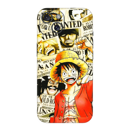 Apple iPhone Skins (All Models) - Luffy Anime - 3D Embossed Finish (L-177) iPhone 15