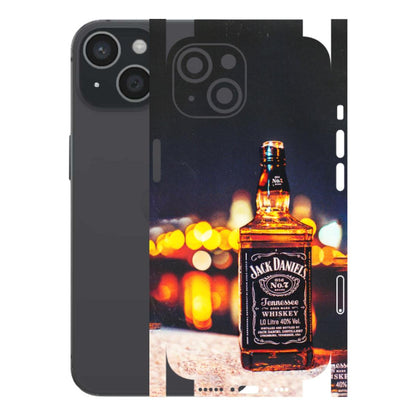 Apple iPhone Skins (All Models) - JD Whiskey Bottle - 3D Embossed Finish (L-20) iPhone 15