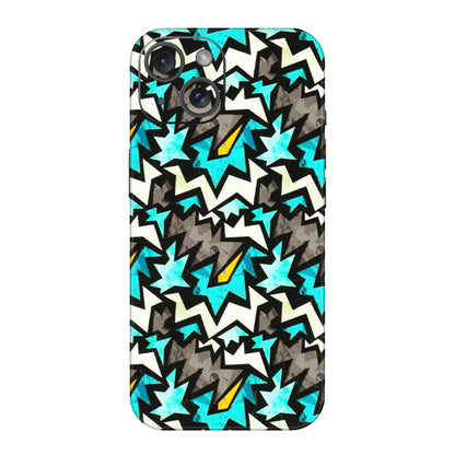 Apple iPhone Skins (All Models) - Funky Zig Zag - 3D Embossed Finish (L-223) iPhone 15