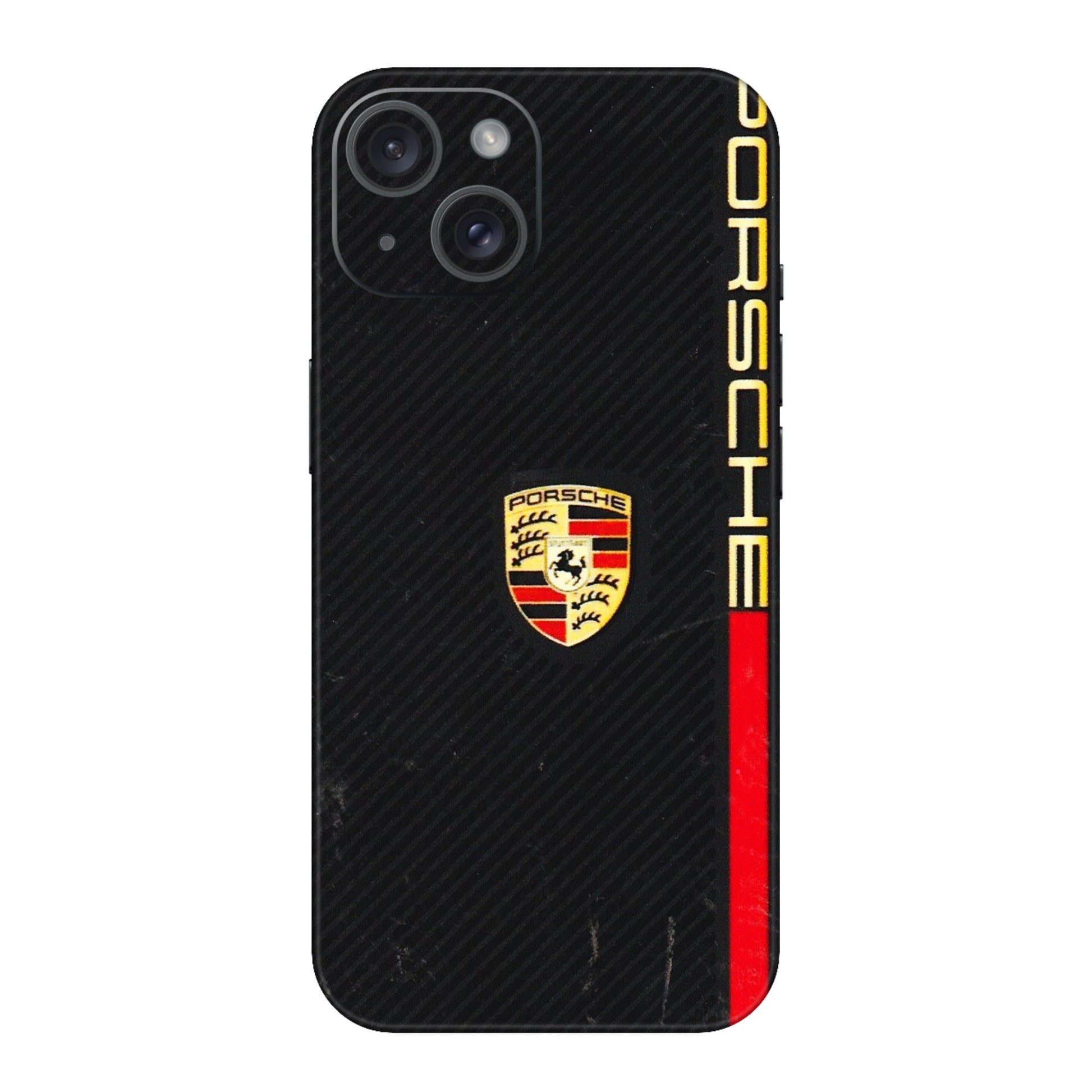 Apple iPhone Skins (All Models) - Premium Porsche - 3D Embossed Finish (L-225) iPhone 15