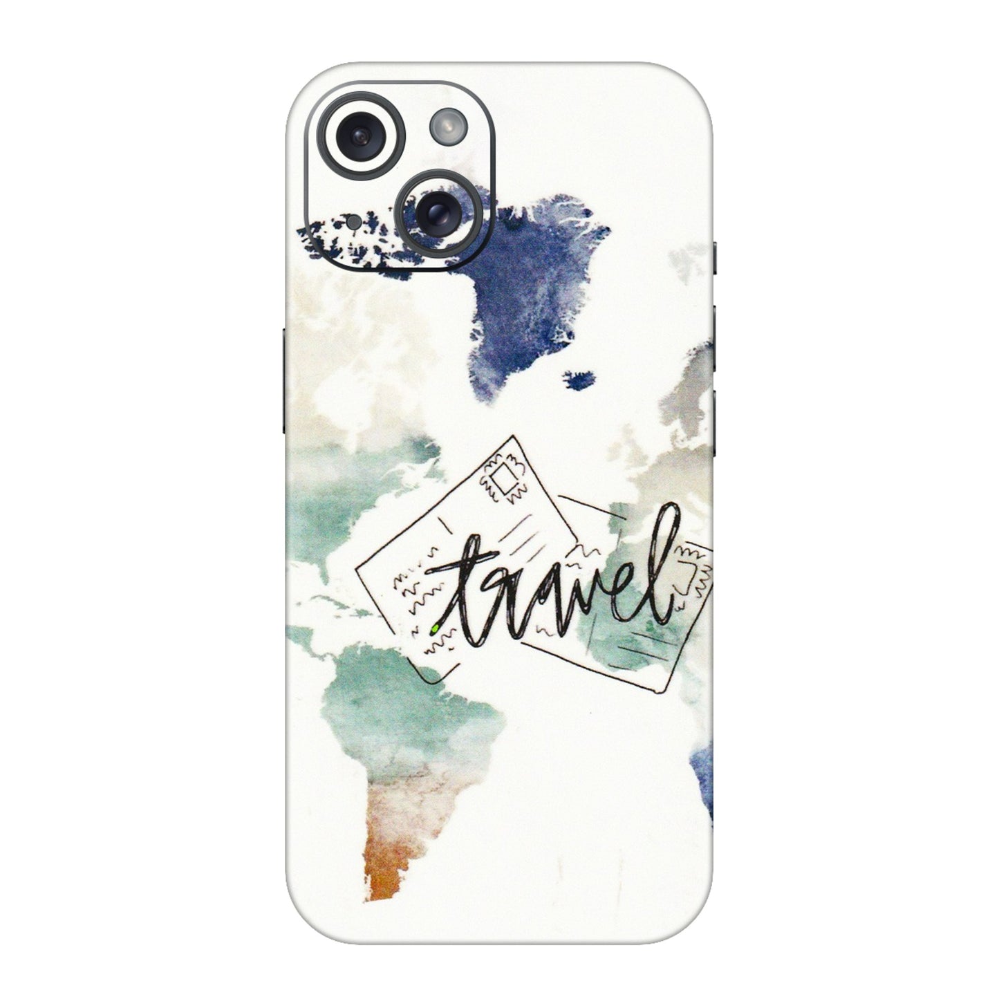 Apple iPhone Skins (All Models) - Travel The World - 3D Embossed Finish (L-232) iPhone 15