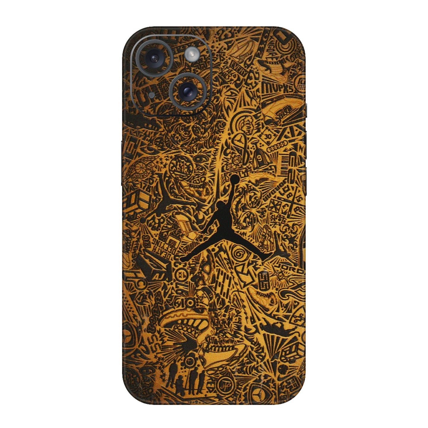 Apple iPhone Skins (All Models) - Premium Gold Basketball Player - 3D Embossed Finish (L-236) iPhone 15