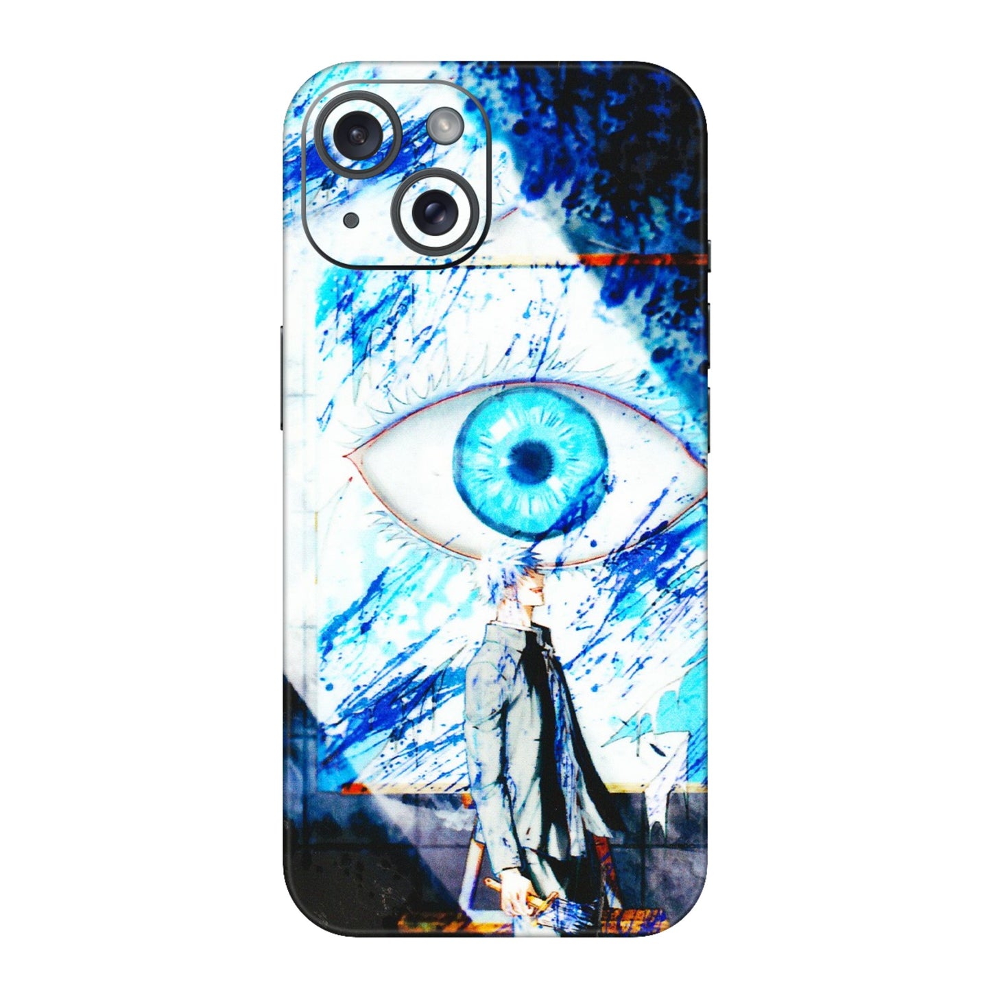 Apple iPhone Skins (All Models) - Gojo Satoru evil eye - 3D Embossed Finish (L-239) iPhone 15